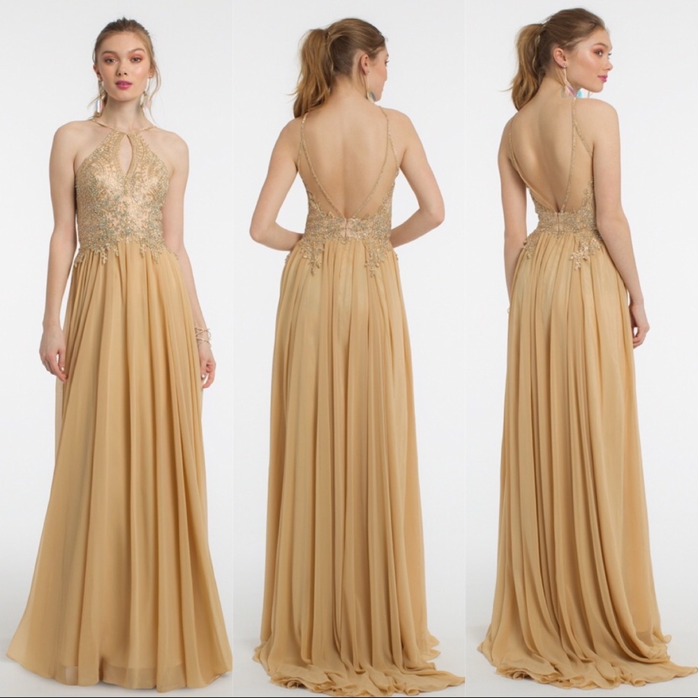 ✨CHAMPAGNE✨ cliffon dress - Camille La Vie